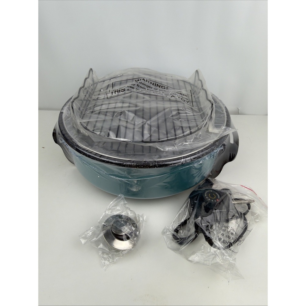 Dash Family Size Skillet - 14" Non-Stick Cooking Surface - Aqua - Manual